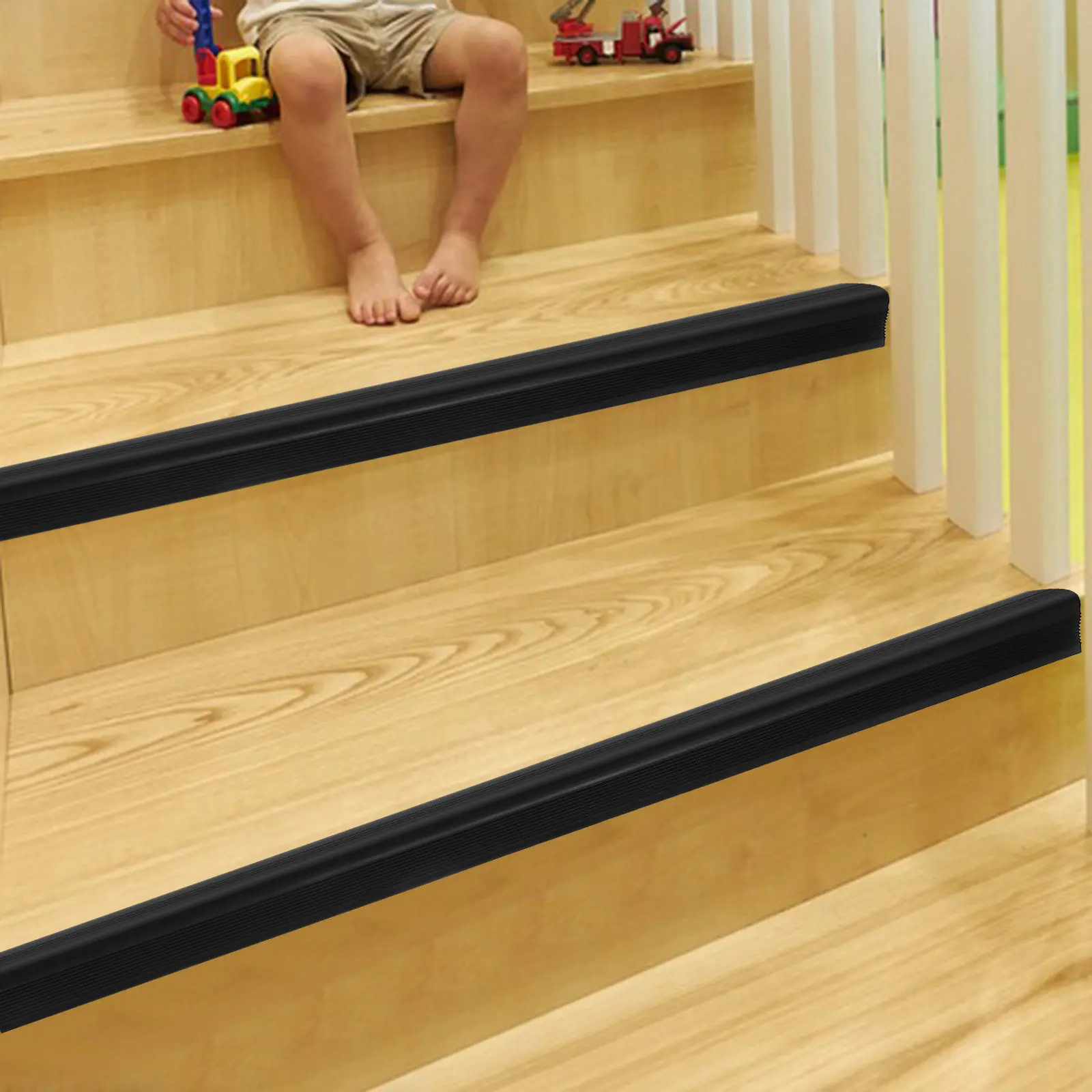 1 Roll PVC Anti-Slip Stair Nosing Strip Self-Adhesive Stair Edging Protector for Wood Concrete Outdoor Indoor Steps Safety Grip
1 Roll PVC Anti-Slip Stair Nosing Strip Self-Adhesive Stair Edging Protector for Wood Concrete Outdoor Indoor Steps Safety Grip