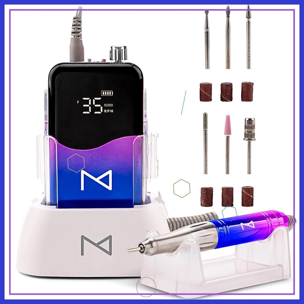 Профессиональная беспроводная машинка для маникюра - электрическая пилка 2-в-1, 35000 об/мин, HD-дисплей, для домашнего и салонного использования, в цвете «Розовый единорог» и синий
Профессиональная беспроводная машинка для маникюра - электрическая пилка 2-в-1, 35000 об/мин, HD-дисплей, для домашнего и салонного использования, в цвете «Розовый единорог» и синий