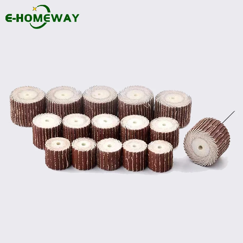 16Pcs Sanding Flap Wheel Set 3mm (~1/8") Shank Grinding Head Sander Abrasive Tool Sandpaper Rust Removal for Dremel Rotary Tools
16Pcs Sanding Flap Wheel Set 3mm (~1/8") Shank Grinding Head Sander Abrasive Tool Sandpaper Rust Removal for Dremel Rotary Tools