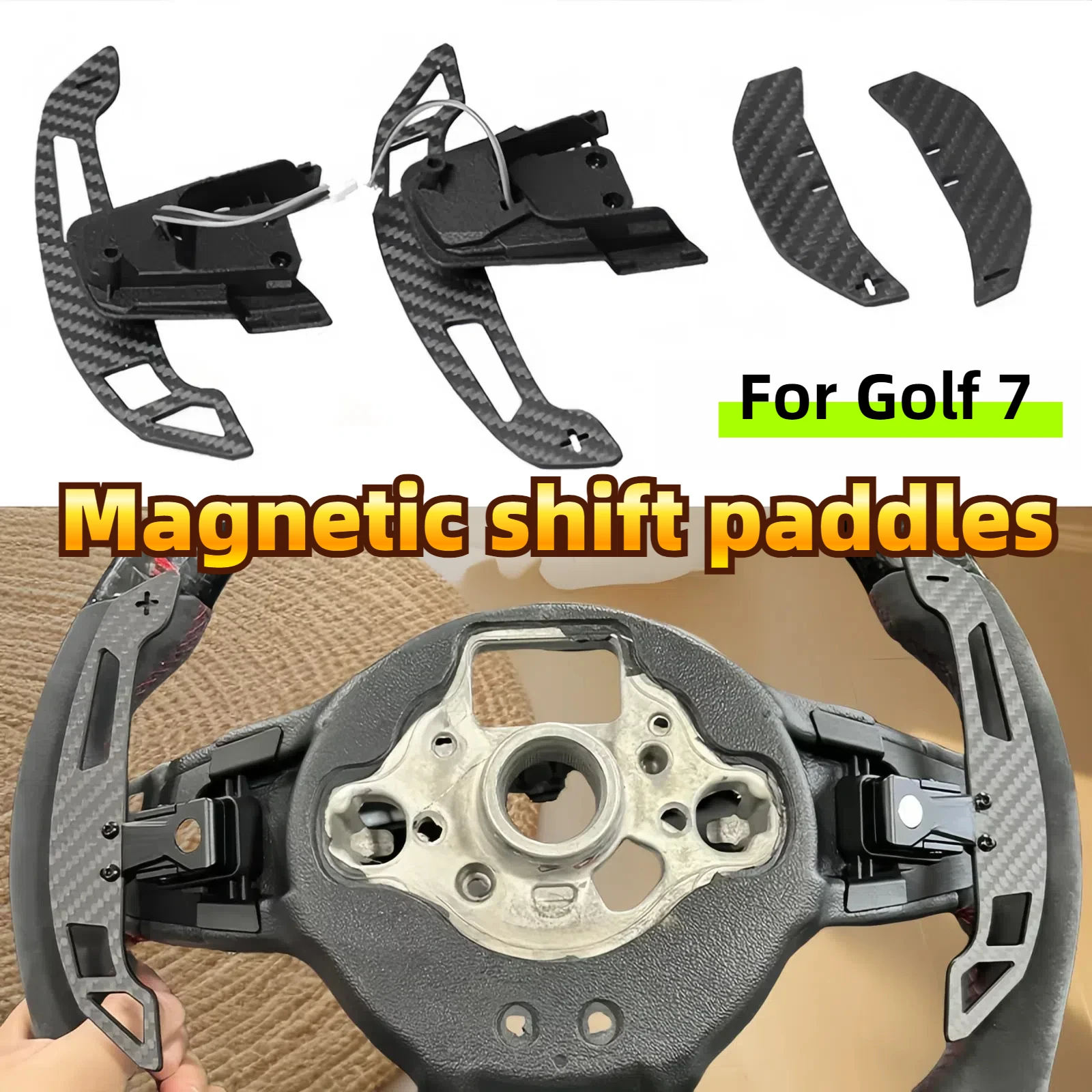 Magnetic Shift Paddles Carbon Fiber Suitable For Golf 7 7.5 8 R GTI MK7 MK8 Suction Technology Car Steering Wheel Accessories
Magnetic Shift Paddles Carbon Fiber Suitable For Golf 7 7.5 8 R GTI MK7 MK8 Suction Technology Car Steering Wheel Accessories