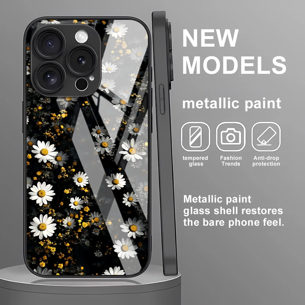 Tempered Glass Case For iPhone 15 Pro Max Cases iPhone 17 16 15 14 13 12 11 Pro Air 16 Plus X XS XR 7 8 SE2 Fundas Flower Cover
Tempered Glass Case For iPhone 15 Pro Max Cases iPhone 17 16 15 14 13 12 11 Pro Air 16 Plus X XS XR 7 8 SE2 Fundas Flower Cover