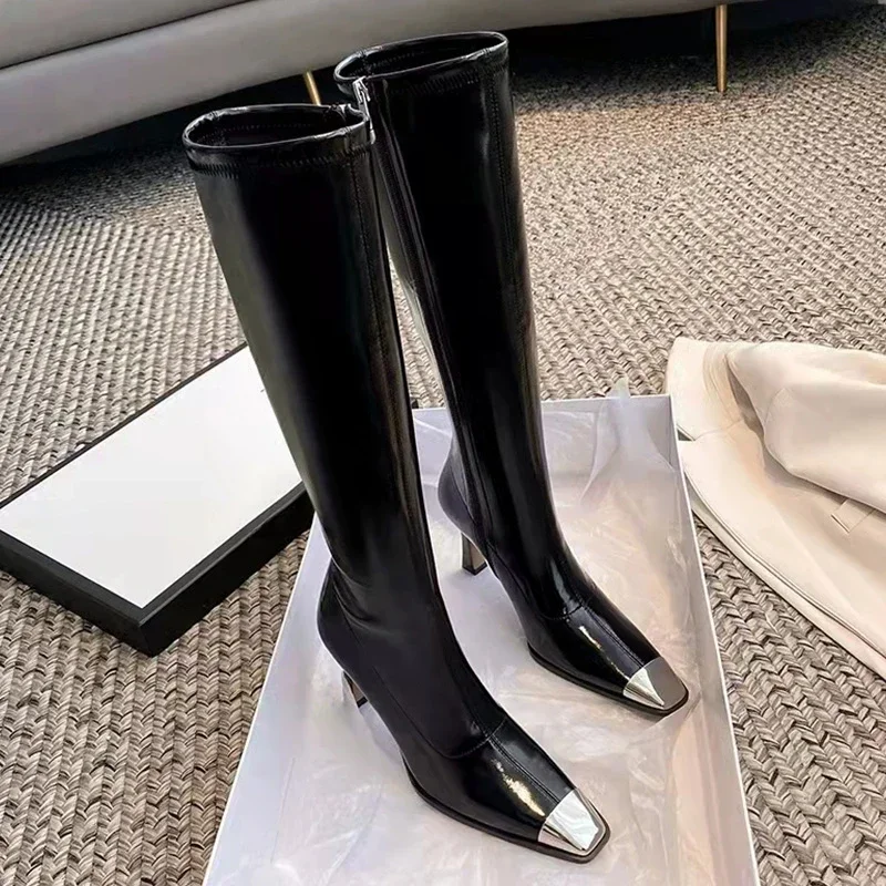 2023 new Winter Women High Heel Knee-High-Boots Sexy Pointed Toe Long Booties Shoes Party Dress Ladies Shoes
2023 new Winter Women High Heel Knee-High-Boots Sexy Pointed Toe Long Booties Shoes Party Dress Ladies Shoes
