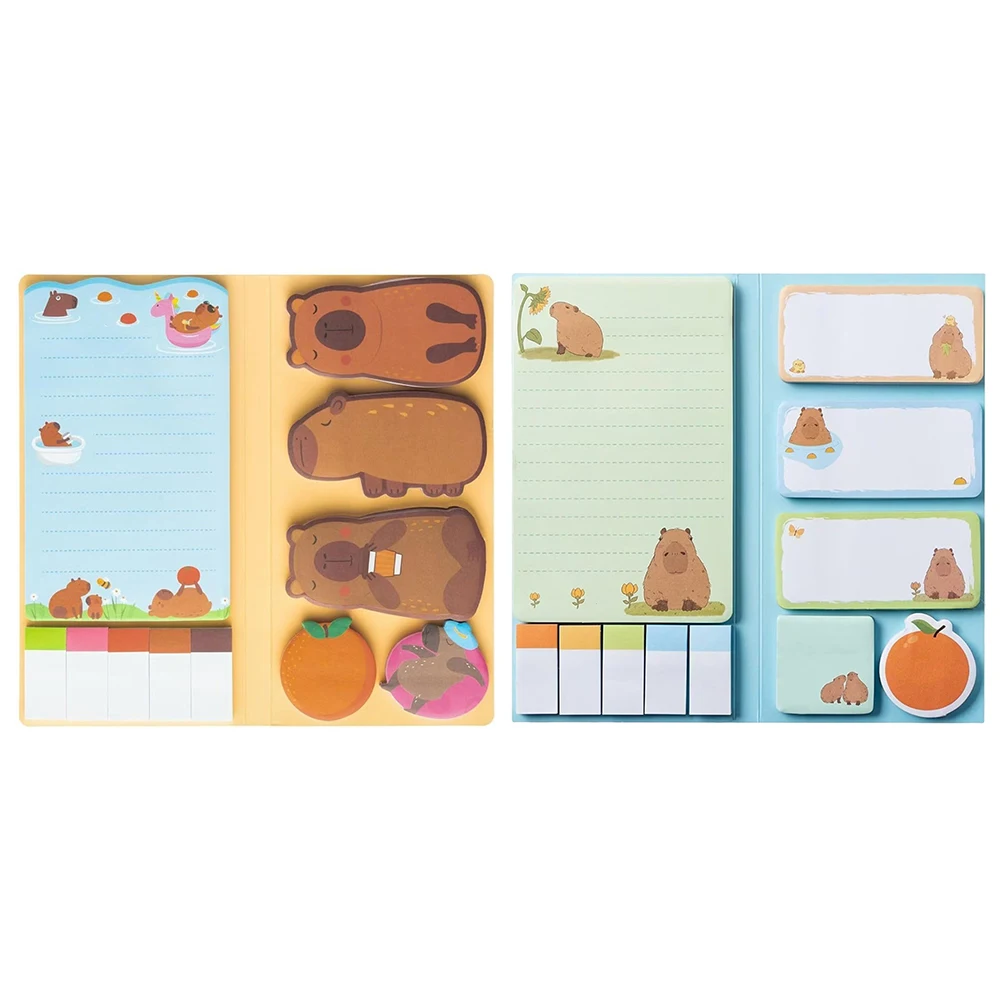 Capybara Cute Notes Combination Reusable Self-Stick Notes Pads Wear Resist Writing Memo Pads for School Kids Students
Capybara Cute Notes Combination Reusable Self-Stick Notes Pads Wear Resist Writing Memo Pads for School Kids Students