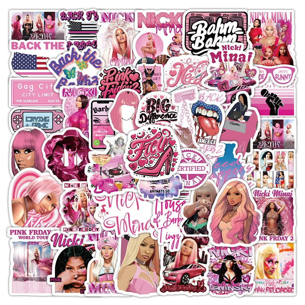 10/60PCS Rapper Cartoon Stickers Nicki Minaj Graffiti Decoration Fans Gift DIY Decals Fridge Laptop Phone Guitar Car Bike Toys
10/60PCS Rapper Cartoon Stickers Nicki Minaj Graffiti Decoration Fans Gift DIY Decals Fridge Laptop Phone Guitar Car Bike Toys