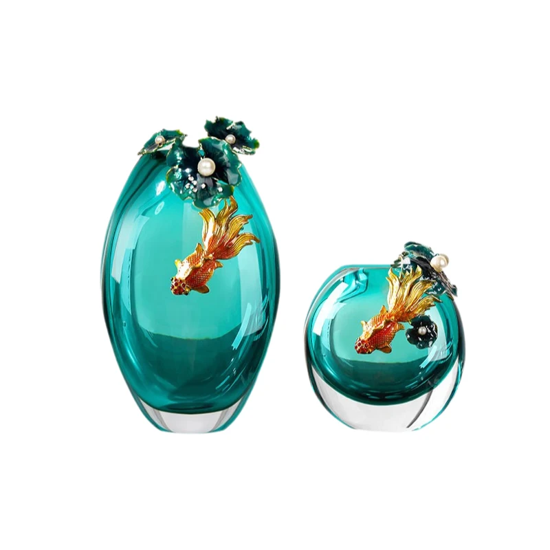 Swiss ornament new Chinese light luxury high-end enamel colored glass vase living room TV cabinet decoration
Swiss ornament new Chinese light luxury high-end enamel colored glass vase living room TV cabinet decoration