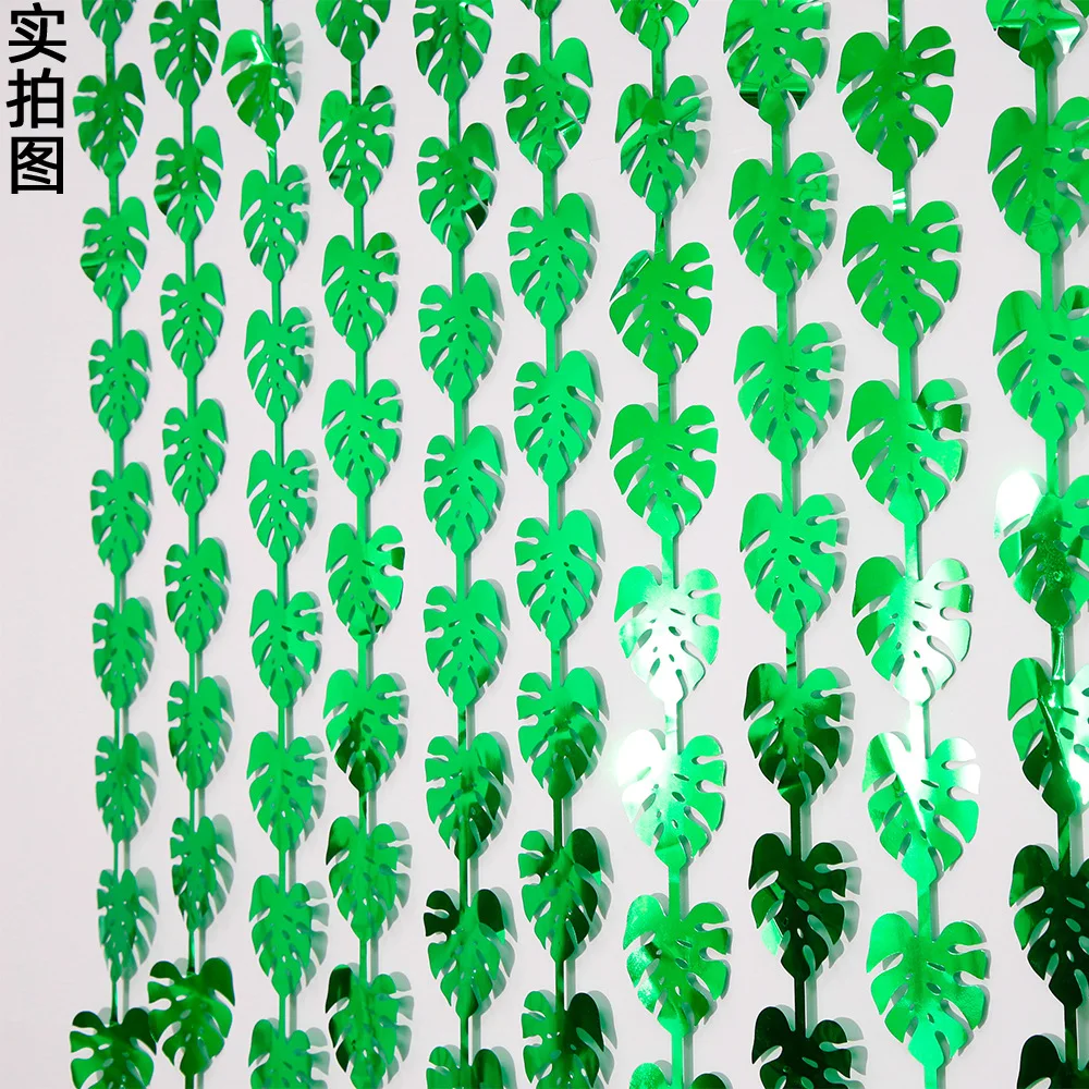 Hawaiian Decorative Rain Silk Curtain 2M Turtle Back Leaves Door Curtain Tropical Hawaii Birthday Party Background Wall Decor
Hawaiian Decorative Rain Silk Curtain 2M Turtle Back Leaves Door Curtain Tropical Hawaii Birthday Party Background Wall Decor