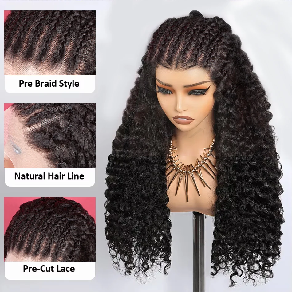 30 Inch13x4 Lace Front Wigs Human Hair Deep Wave Pre Plucked Pre Braided Wigs Human Hair Deep Curly Wig For Women 180% Density
30 Inch13x4 Lace Front Wigs Human Hair Deep Wave Pre Plucked Pre Braided Wigs Human Hair Deep Curly Wig For Women 180% Density