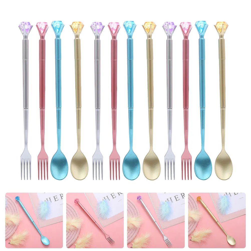 12Pcs Stylish Diamond Tableware Gel Pens Creative Writing Stationery for Students Office School Smooth Ink Resistant
12Pcs Stylish Diamond Tableware Gel Pens Creative Writing Stationery for Students Office School Smooth Ink Resistant