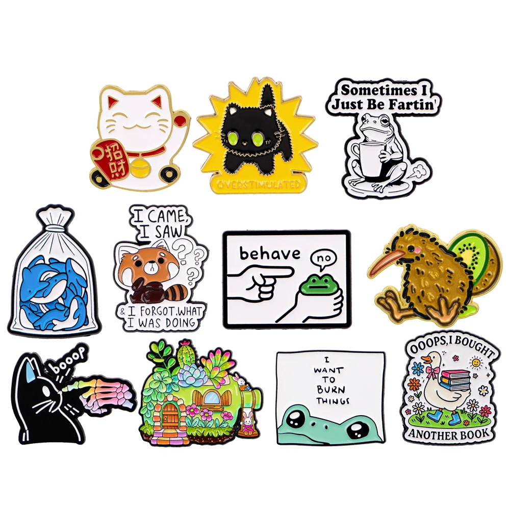 Cute Cartoon Cats Goose Soft Enamel Pins Lapel Pins for Backpack Women Men Brooch for Clothes Briefcase Badges Jewelry Gifts
Cute Cartoon Cats Goose Soft Enamel Pins Lapel Pins for Backpack Women Men Brooch for Clothes Briefcase Badges Jewelry Gifts