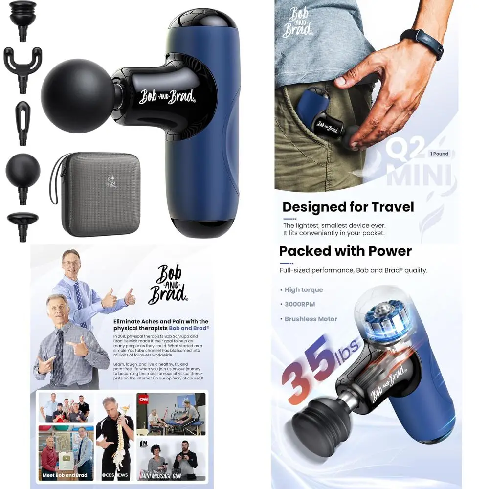 Compact Deep Tissue Massager, Portable Percussion Muscle Relief Tool, Quiet Travel Massage Gun, HSA Eligible
Compact Deep Tissue Massager, Portable Percussion Muscle Relief Tool, Quiet Travel Massage Gun, HSA Eligible