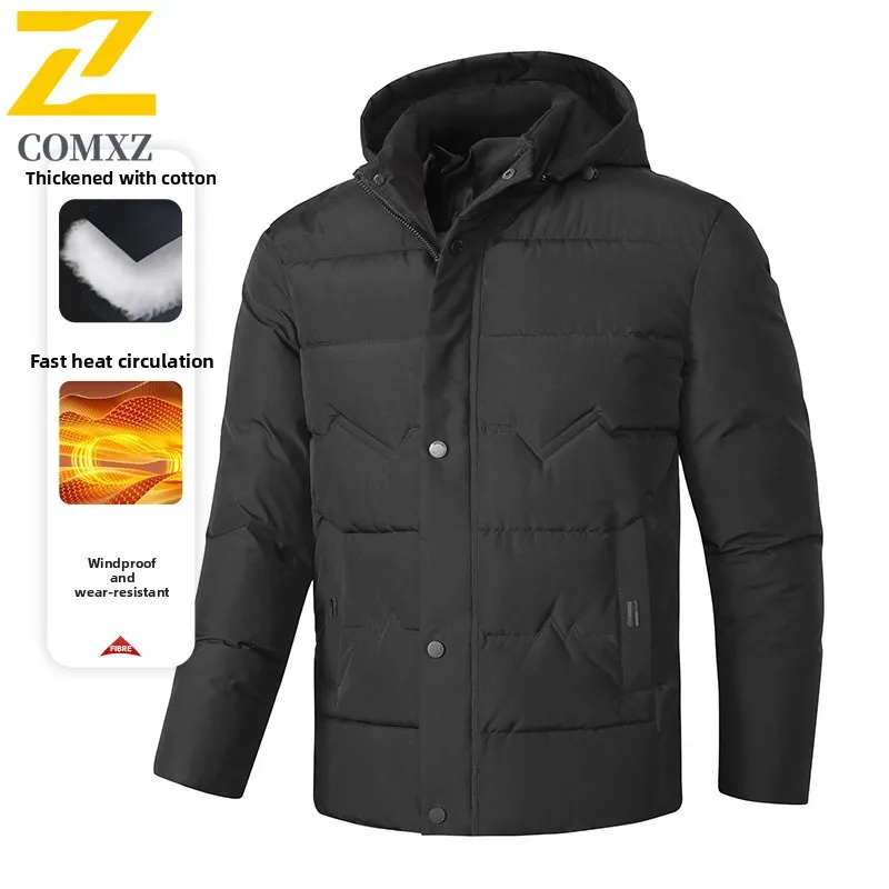 2025 Winter Jacket Men's Trendy Thick Warm And Cold Proof Detachable Hooded Parkas Coat Men Casual Snow Windproof Padded Jacket
2025 Winter Jacket Men's Trendy Thick Warm And Cold Proof Detachable Hooded Parkas Coat Men Casual Snow Windproof Padded Jacket