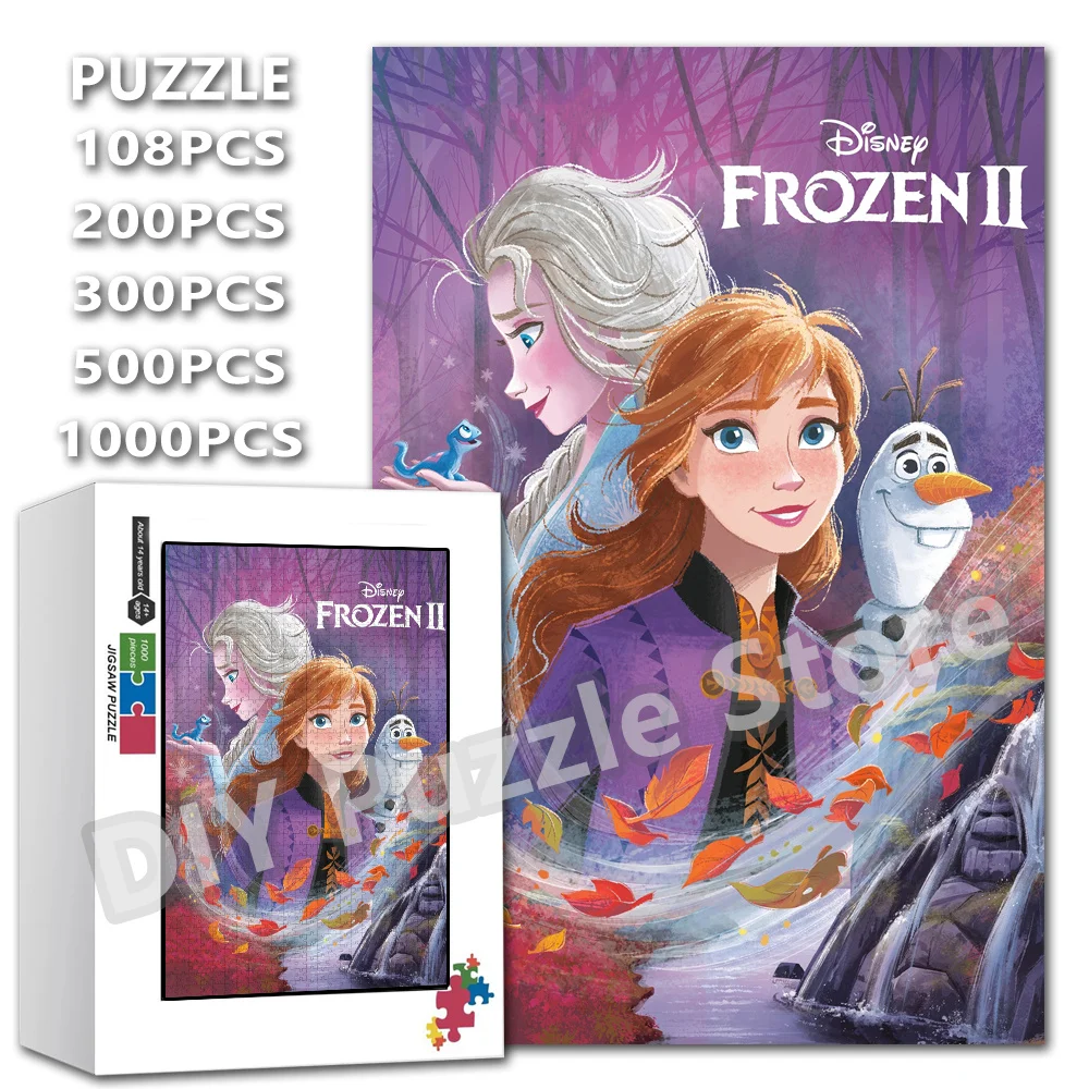 Disney Princess Elsa and Anna Intelligence Jigsaw Puzzles 108/200/300/500/1000/1500Pcs Frozen Anime Print Puzzle Gifts Toys
Disney Princess Elsa and Anna Intelligence Jigsaw Puzzles 108/200/300/500/1000/1500Pcs Frozen Anime Print Puzzle Gifts Toys