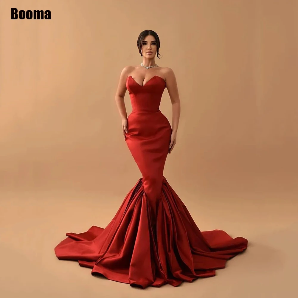 Booma Red Mermaid Prom Dresses Elegant Sleeveless Women Formal Evening Gown Floor Length Saudi Arabic Evening Party Dress 2023
Booma Red Mermaid Prom Dresses Elegant Sleeveless Women Formal Evening Gown Floor Length Saudi Arabic Evening Party Dress 2023
