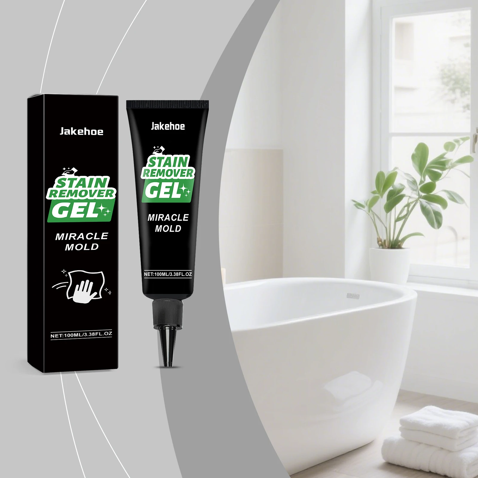 Stain Cleaning Gel - Multi-Purpose Home Cleaner for Gaps Sinks Tiles Grout Helps Reduce Black Stains & Kitchen Oil
Stain Cleaning Gel - Multi-Purpose Home Cleaner for Gaps Sinks Tiles Grout Helps Reduce Black Stains & Kitchen Oil