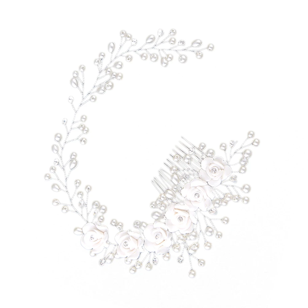 White Hair Comb Elegant Pearl Bridal Headdress Wedding Accessories Hairstyle Long Lasting Easy To Wear Brides Guests Hairpins
White Hair Comb Elegant Pearl Bridal Headdress Wedding Accessories Hairstyle Long Lasting Easy To Wear Brides Guests Hairpins