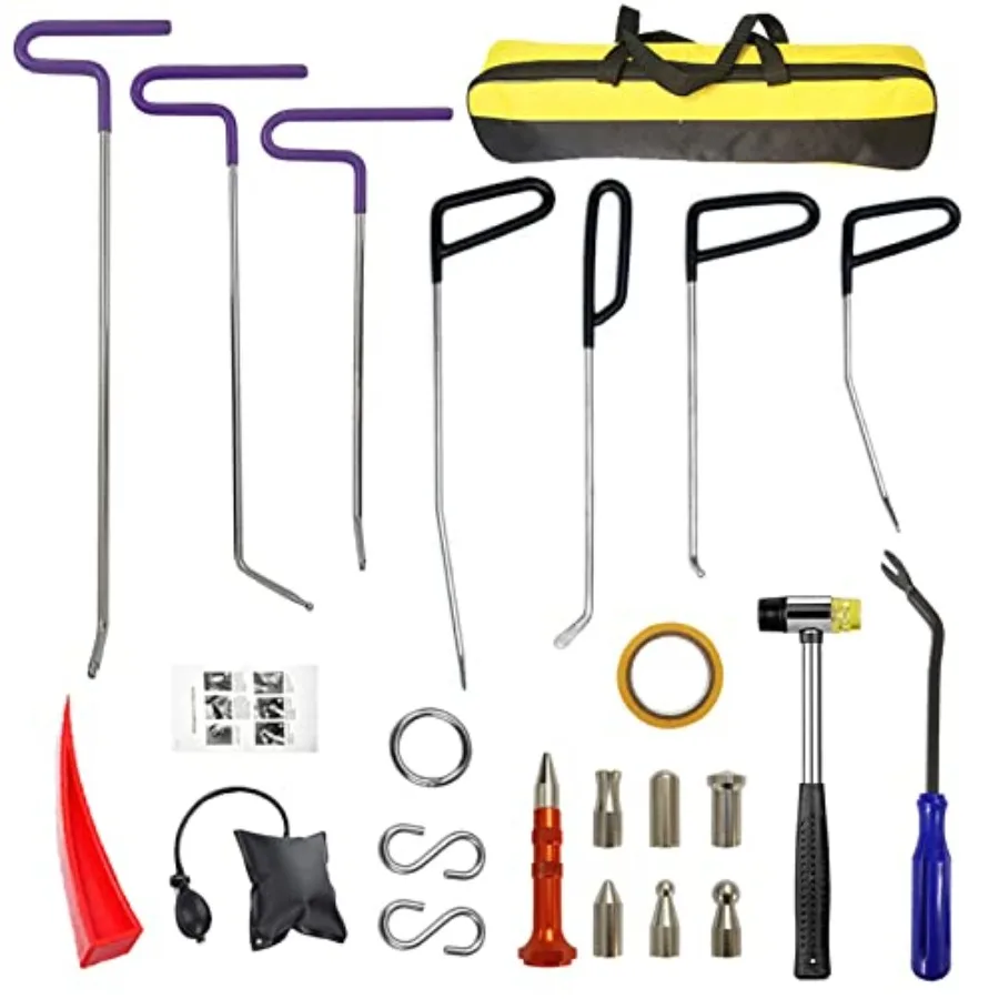 Car dent repair rods for minor dents door dings hail damage linear and large dents; hard spring steel material; silver color; p
Car dent repair rods for minor dents door dings hail damage linear and large dents; hard spring steel material; silver color; p