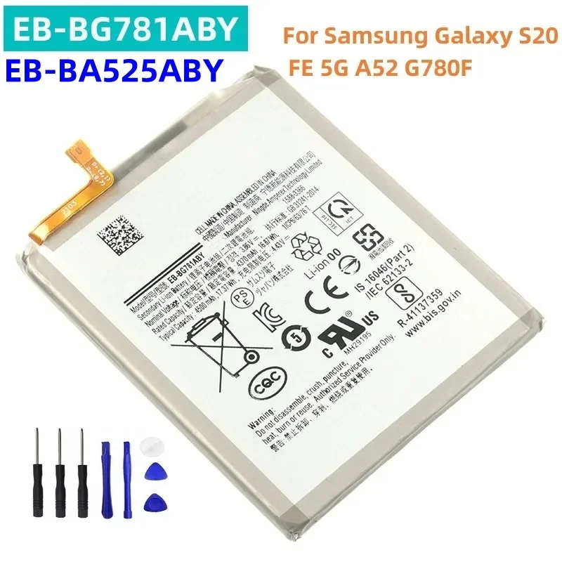 EB-BG781ABY EB-BA525ABY For Samsung Galaxy S20 FE 5G A52 G780F G781F G781B G780 G781 A52S SM-A526B A526U A525F SM-A5260 A528
EB-BG781ABY EB-BA525ABY For Samsung Galaxy S20 FE 5G A52 G780F G781F G781B G780 G781 A52S SM-A526B A526U A525F SM-A5260 A528