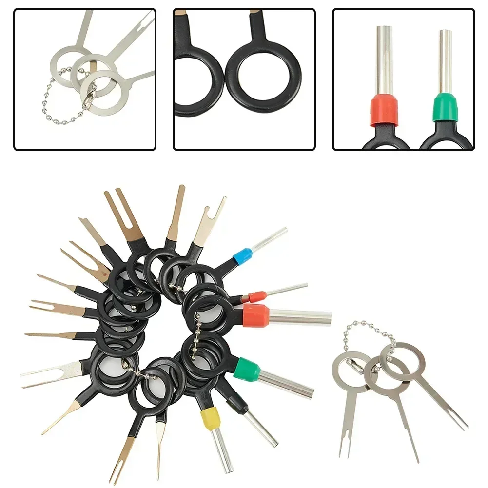 21 Pcs Car Terminal Removal Tools Electrical Wire Crimp Connector Extractor Puller Release Pin Kit Key Pin Removal Tools
21 Pcs Car Terminal Removal Tools Electrical Wire Crimp Connector Extractor Puller Release Pin Kit Key Pin Removal Tools