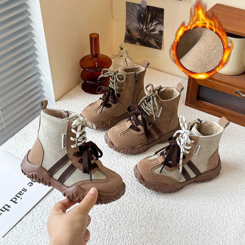 2025New Autumn Winter Children's Boots Mid-calf Children's Casual Boot British Style Plus Warm Riding Boots Kids Princess Botis
2025New Autumn Winter Children's Boots Mid-calf Children's Casual Boot British Style Plus Warm Riding Boots Kids Princess Botis