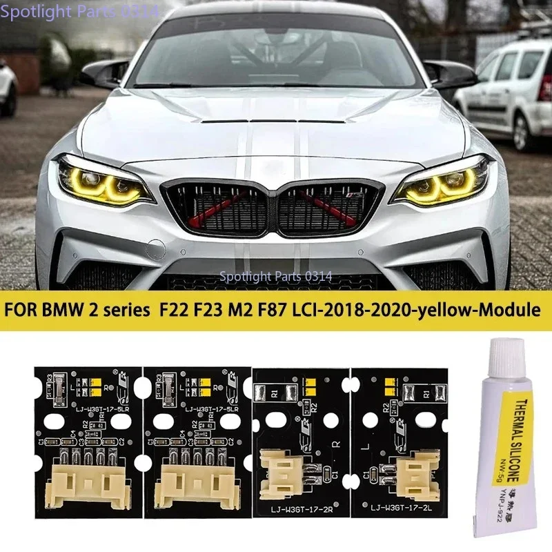 Новые для BMW M2 F87 LCI M2C 2 серии F22 F23 дневные ходовые огни Желтый 1 комплект CSL Лимонно-желтый DRL многоцветные светодиодные платы
Новые для BMW M2 F87 LCI M2C 2 серии F22 F23 дневные ходовые огни Желтый 1 комплект CSL Лимонно-желтый DRL многоцветные светодиодные платы