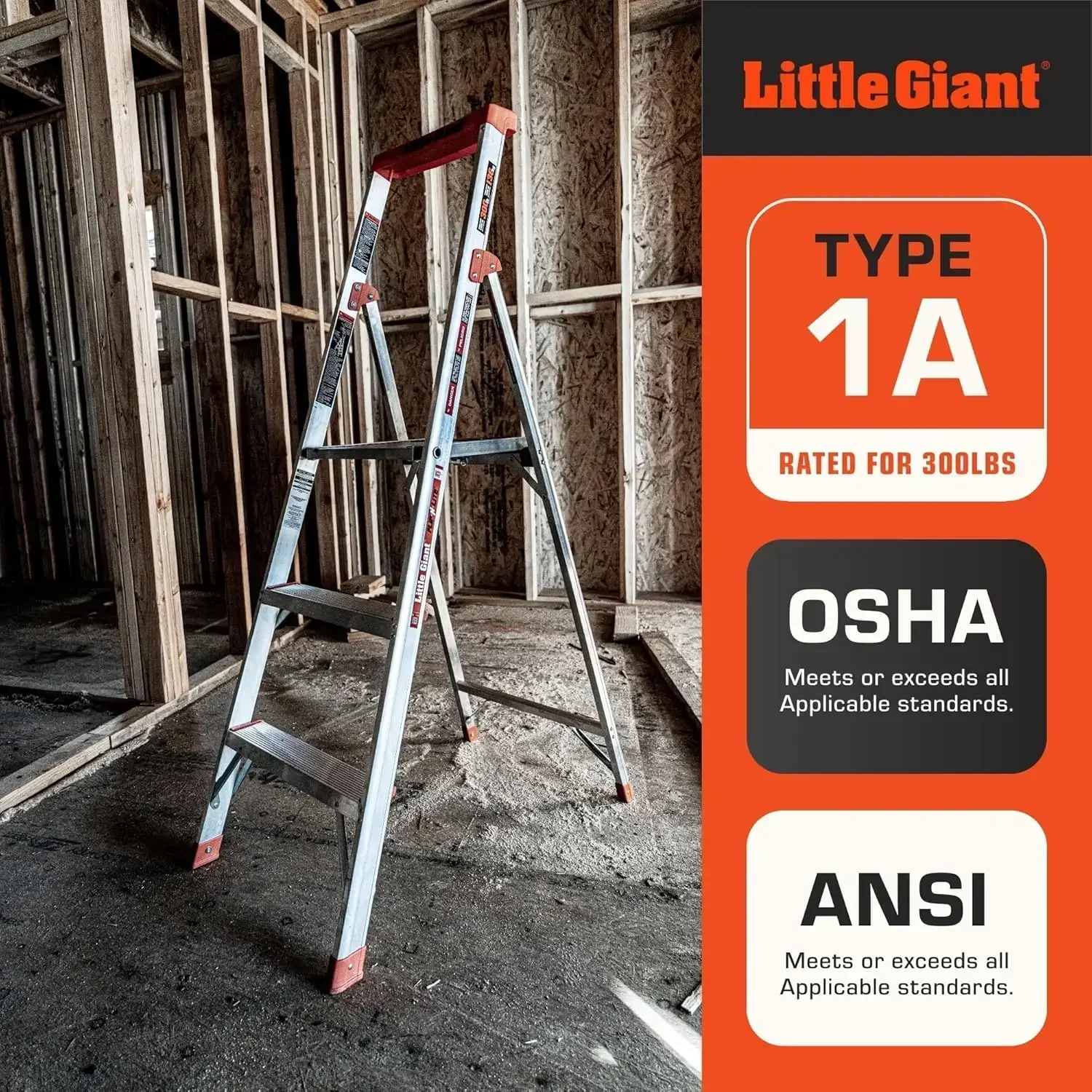 XMSJ-SaleLadder Systems Flip-N-Lite, 5-Foot, Stepladder, Aluminum, Type 1A, 300 lbs Rated (15273-001)
XMSJ-SaleLadder Systems Flip-N-Lite, 5-Foot, Stepladder, Aluminum, Type 1A, 300 lbs Rated (15273-001)