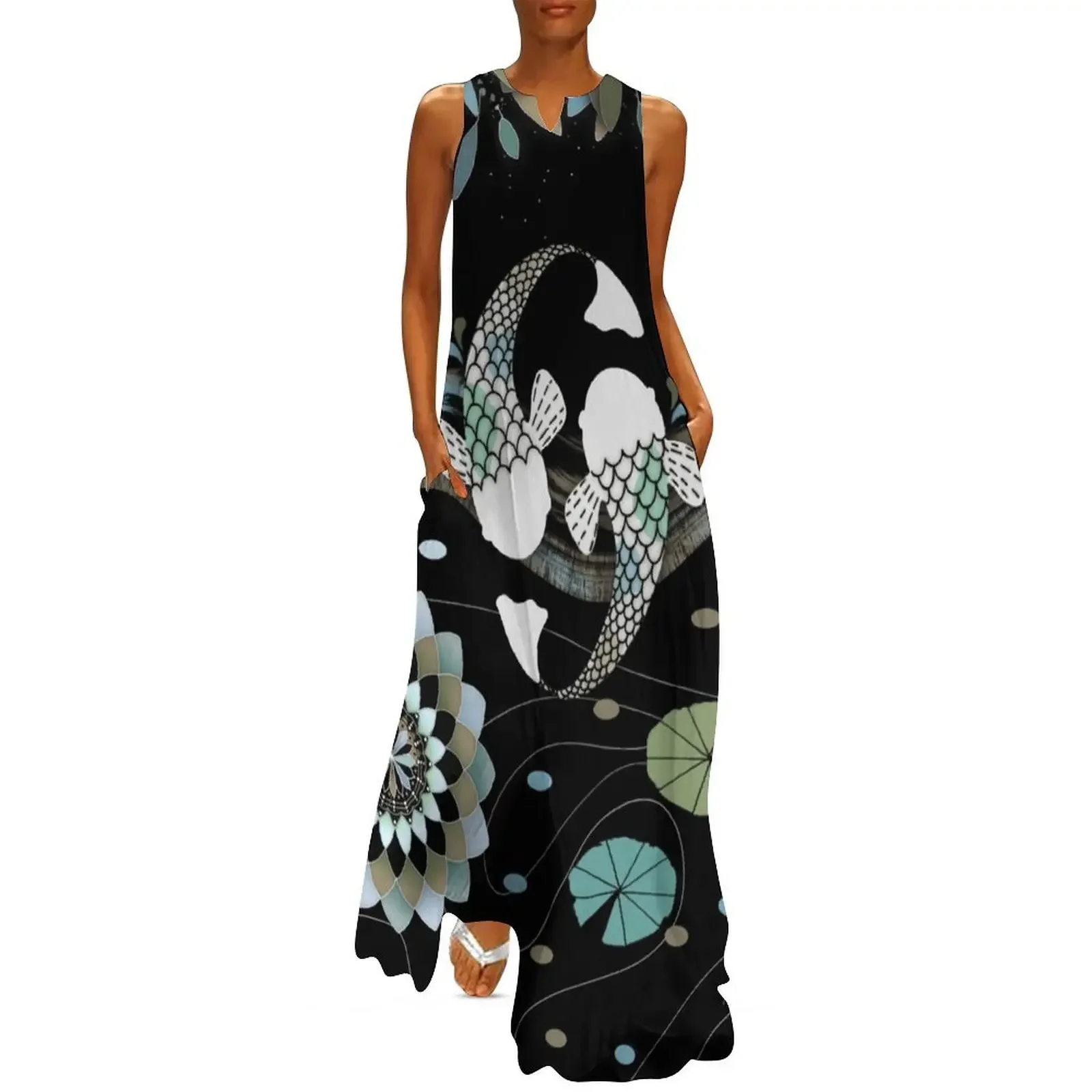 Lucky Koi Mandala Long Dress Women's dresses Dress women women's dresses luxury Dress
Lucky Koi Mandala Long Dress Women's dresses Dress women women's dresses luxury Dress