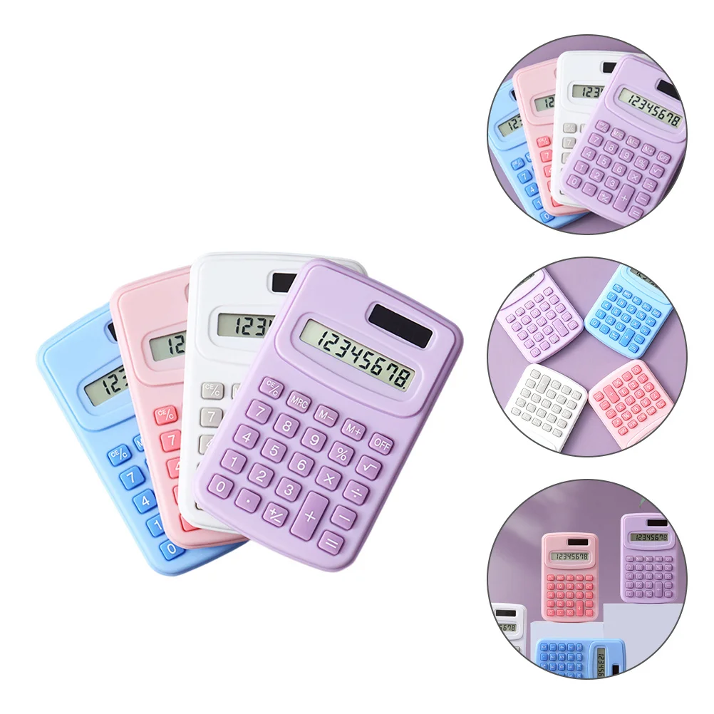 4Pcs Portable Calculator Durable ABS Material for Students Office Home Use Adorable Small Electronic Counting Tool
4Pcs Portable Calculator Durable ABS Material for Students Office Home Use Adorable Small Electronic Counting Tool