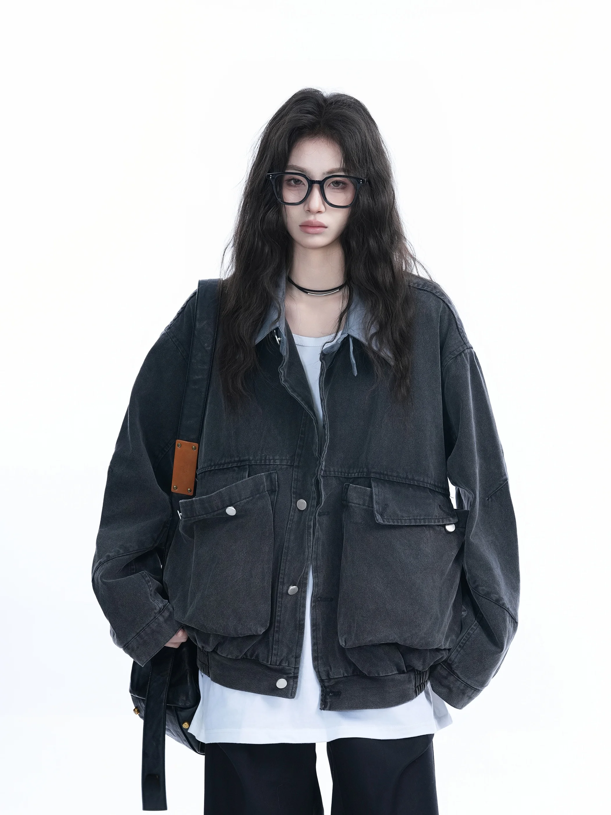 Женское свободное модное пальто Waed Heavy-Du American High Street Denim Jaet с большой застежкой-молнией из хлопка Long Sve
Женское свободное модное пальто Waed Heavy-Du American High Street Denim Jaet с большой застежкой-молнией из хлопка Long Sve