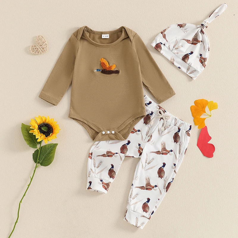 Cute Infant Winter Clothes Set with Bear Print Hooded Jumpsuit and Matching Pants 2 Piece Outfit for Newborns
Cute Infant Winter Clothes Set with Bear Print Hooded Jumpsuit and Matching Pants 2 Piece Outfit for Newborns