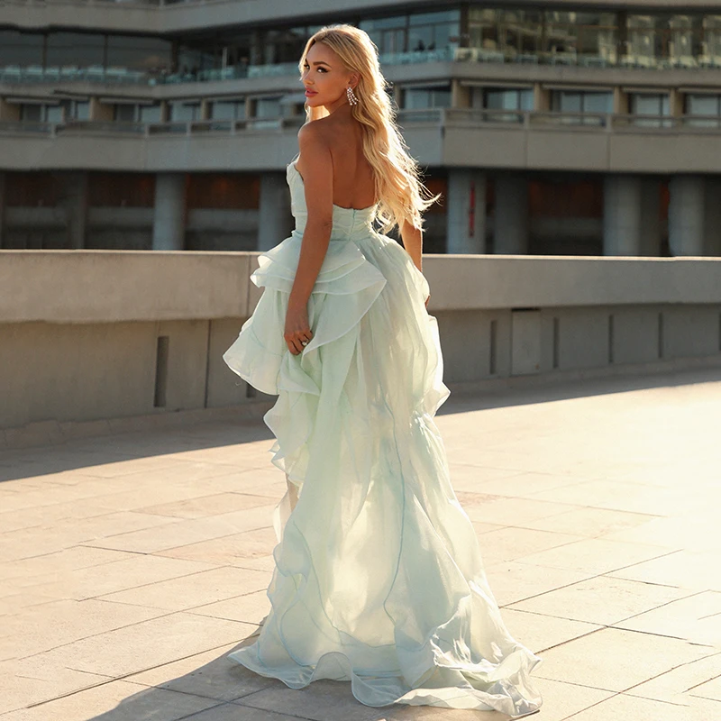 Thinyfull Women A-Line Prom Evening Dresses Sweetheart High Low Ruffled Party Dress Chiffon Maxi Cocktail Prom Gowns Customized
Thinyfull Women A-Line Prom Evening Dresses Sweetheart High Low Ruffled Party Dress Chiffon Maxi Cocktail Prom Gowns Customized
