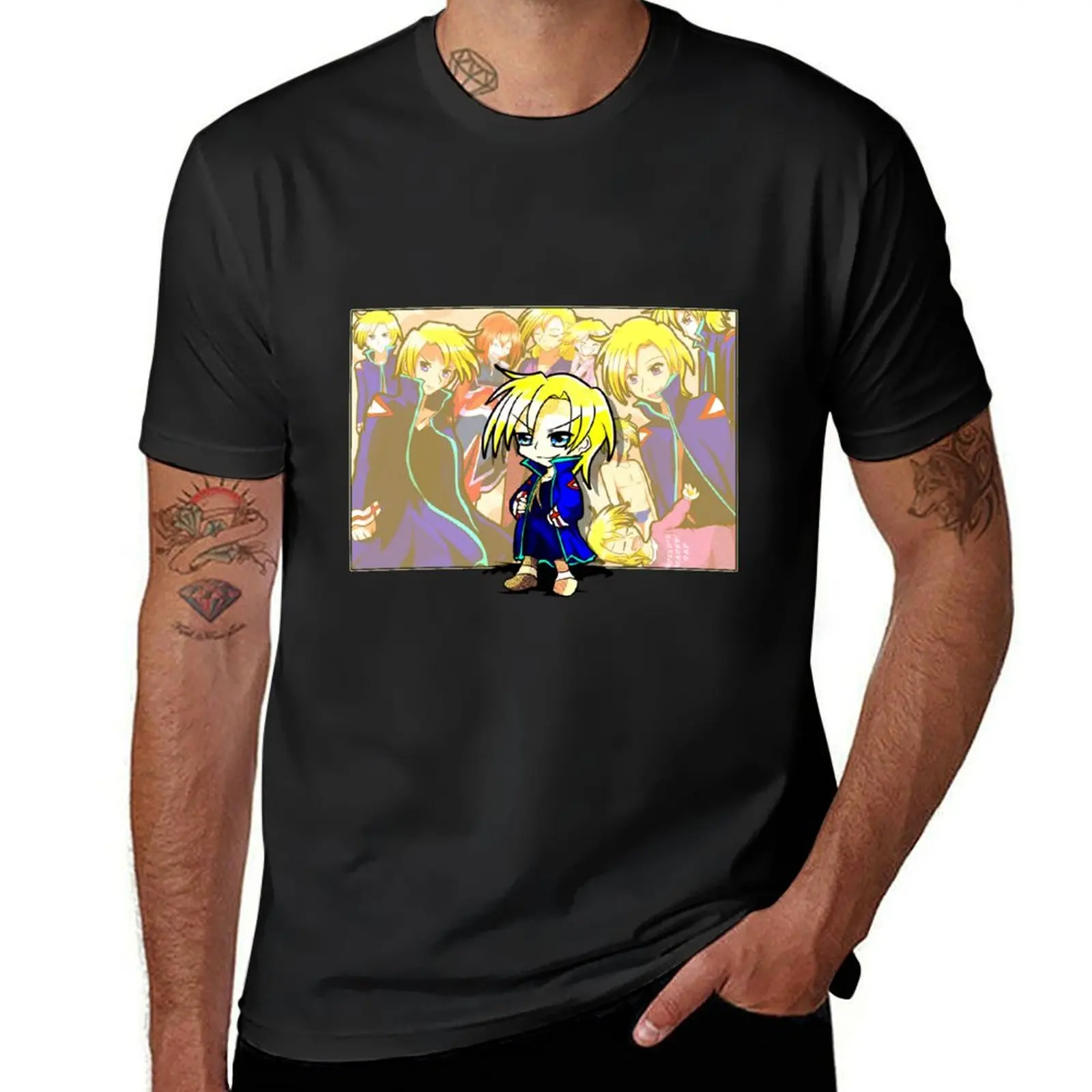 Gaia's Melody Echoed Doken Chibi Cute Anime King T-Shirt hippie clothes sublime Aesthetic clothing fitted t shirts for men
Gaia's Melody Echoed Doken Chibi Cute Anime King T-Shirt hippie clothes sublime Aesthetic clothing fitted t shirts for men