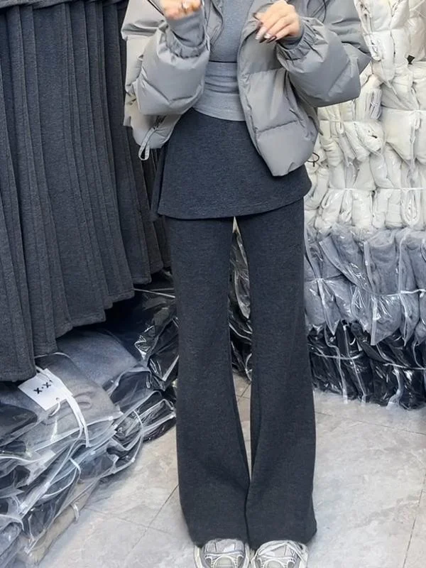High Waist Flared Casual Pants High Waist Straight Leg Fleece Lined Bell Bottom Trousers Spring New Style Xiaohanjia Commute ...
High Waist Flared Casual Pants High Waist Straight Leg Fleece Lined Bell Bottom Trousers Spring New Style Xiaohanjia Commute ...