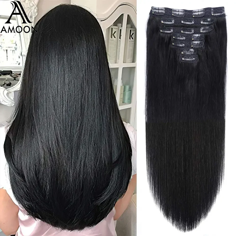 Clip in Hair Extensions Head Brazilian Virgin Hair Straight 100% Human Hair Natural Black Color 8Pcs Clip Ins Remy Hair 120Gram
Clip in Hair Extensions Head Brazilian Virgin Hair Straight 100% Human Hair Natural Black Color 8Pcs Clip Ins Remy Hair 120Gram
