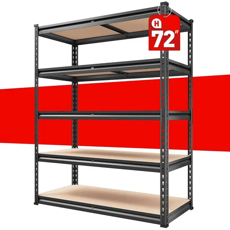 Raybee Garage Shelves Classic 5-Tier Metal Storage Shelving Unit Height Adjustable Versatile Utility Rack for Warehouse Pantry
Raybee Garage Shelves Classic 5-Tier Metal Storage Shelving Unit Height Adjustable Versatile Utility Rack for Warehouse Pantry
