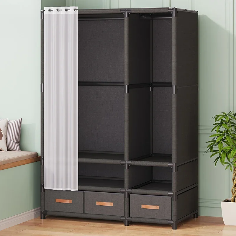 Wardrobe, household bedroom, rental house, simple cloth wardrobe, sturdy, durable, dustproof storage
Wardrobe, household bedroom, rental house, simple cloth wardrobe, sturdy, durable, dustproof storage