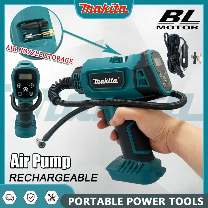 Беспроводной электрический воздушный насос Makita, перезаряжаемый автоматический насос для автомобильных шин, портативный домашний воздушный компрессор для аккумулятора Makita 18 В
Беспроводной электрический воздушный насос Makita, перезаряжаемый автоматический насос для автомобильных шин, портативный домашний воздушный компрессор для аккумулятора Makita 18 В