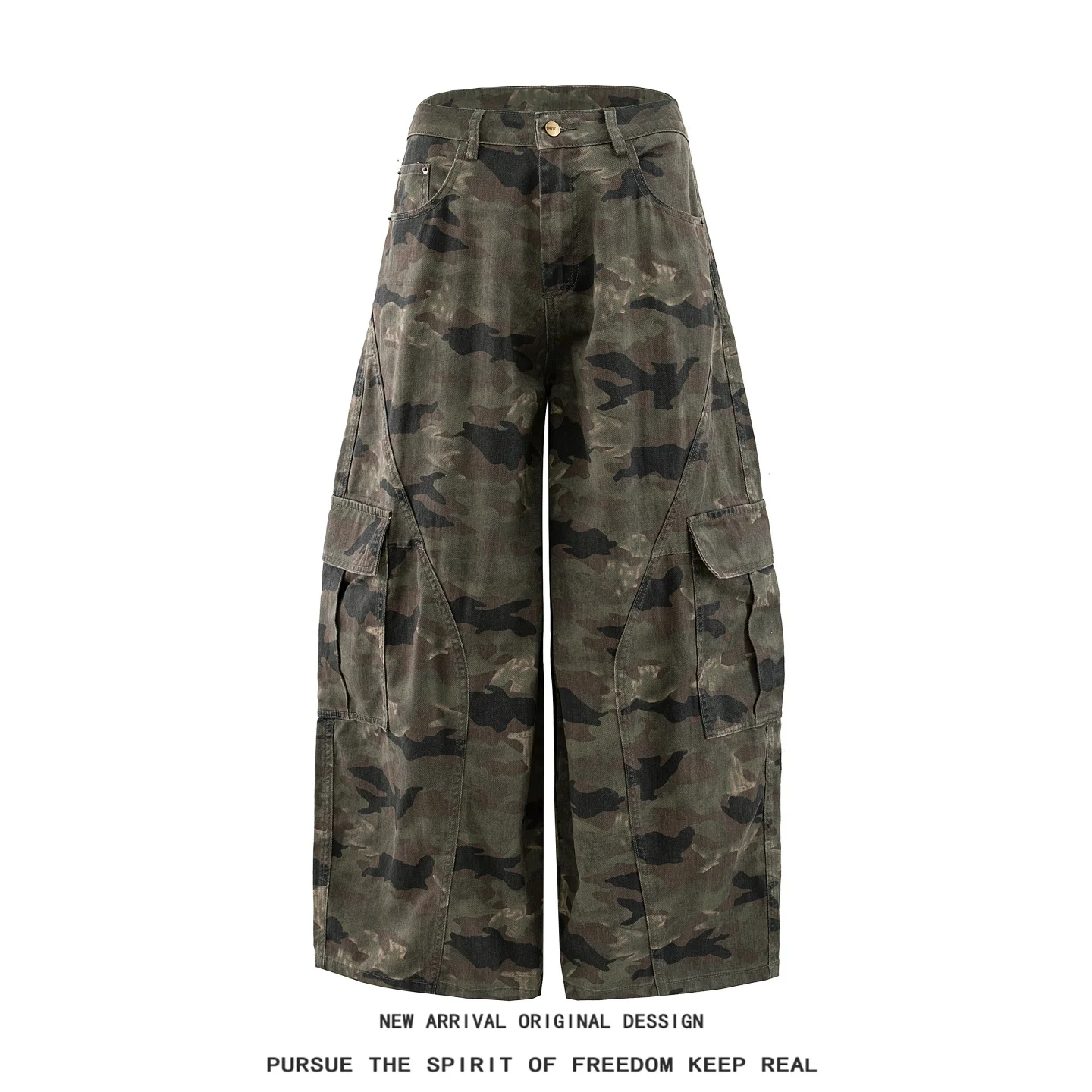 American Retro Multi-Pocket Wide Leg Loose Jeans Casual Camouflage Workwear Pants for Men And Women Youth Fashion Jeans
American Retro Multi-Pocket Wide Leg Loose Jeans Casual Camouflage Workwear Pants for Men And Women Youth Fashion Jeans
