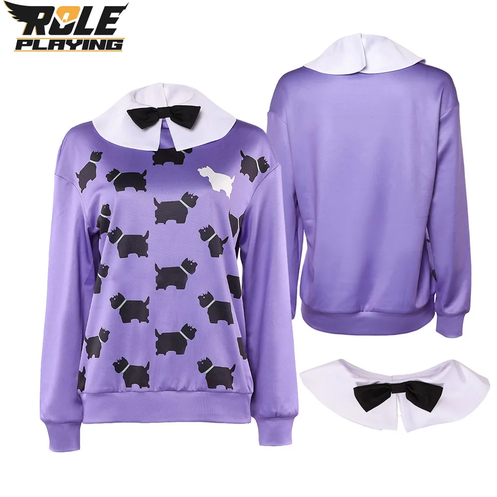 Костюм Эрки для косплея для женщин и девочек, фиолетовая толстовка с капюшоном, топы, маскировочная одежда для женщин, фантазийный карнавальный костюм на Хэллоуин
Костюм Эрки для косплея для женщин и девочек, фиолетовая толстовка с капюшоном, топы, маскировочная одежда для женщин, фантазийный карнавальный костюм на Хэллоуин