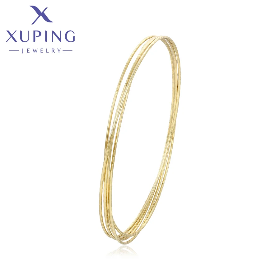 Xuping Jewelry New Arrival Simple Light Gold Color 6 Pieces Bangle Sets Copper Alloy Big Bangles for Women Gifts X000956631
Xuping Jewelry New Arrival Simple Light Gold Color 6 Pieces Bangle Sets Copper Alloy Big Bangles for Women Gifts X000956631