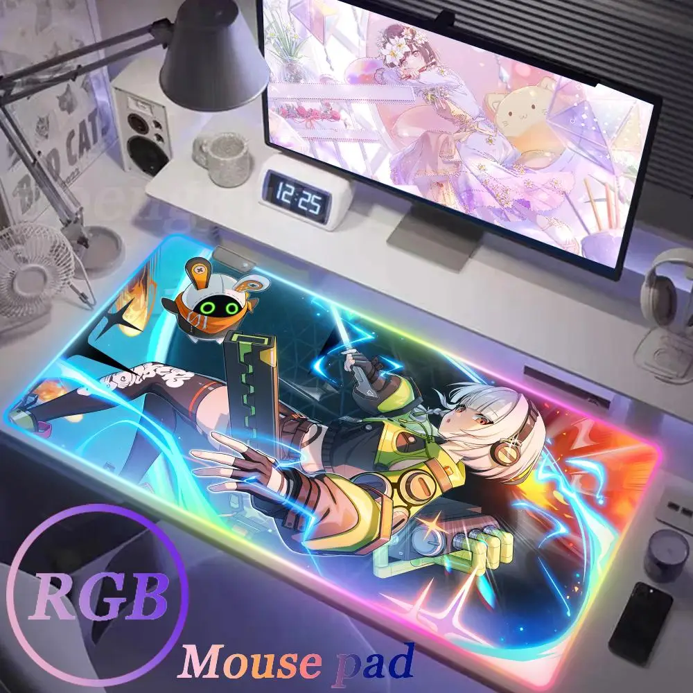 Zenless Zone Zero RGB Pc Gamer Keyboard Rubber Mouse Pad 900x400mm LED Glowing Mouse Mats Rubber Gaming Computer Mausepad
Zenless Zone Zero RGB Pc Gamer Keyboard Rubber Mouse Pad 900x400mm LED Glowing Mouse Mats Rubber Gaming Computer Mausepad