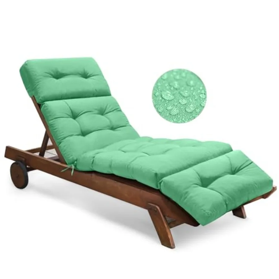 Outdoor Chaise Lounge Chair Cushion Waterproof 74.4 x 22 x 4.7 Inch Memory Foam Lounge Chair Cushions Replacement for Outdoor F
Outdoor Chaise Lounge Chair Cushion Waterproof 74.4 x 22 x 4.7 Inch Memory Foam Lounge Chair Cushions Replacement for Outdoor F