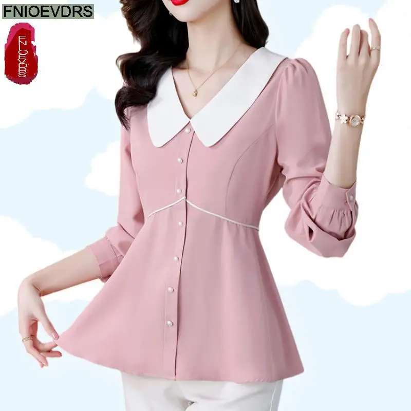 Office Shirts Basic Wear Peplum Tops Blouses New Design Women Long Sleeve Elegant Fashion Work Lady Pink Basic Shirts
Office Shirts Basic Wear Peplum Tops Blouses New Design Women Long Sleeve Elegant Fashion Work Lady Pink Basic Shirts