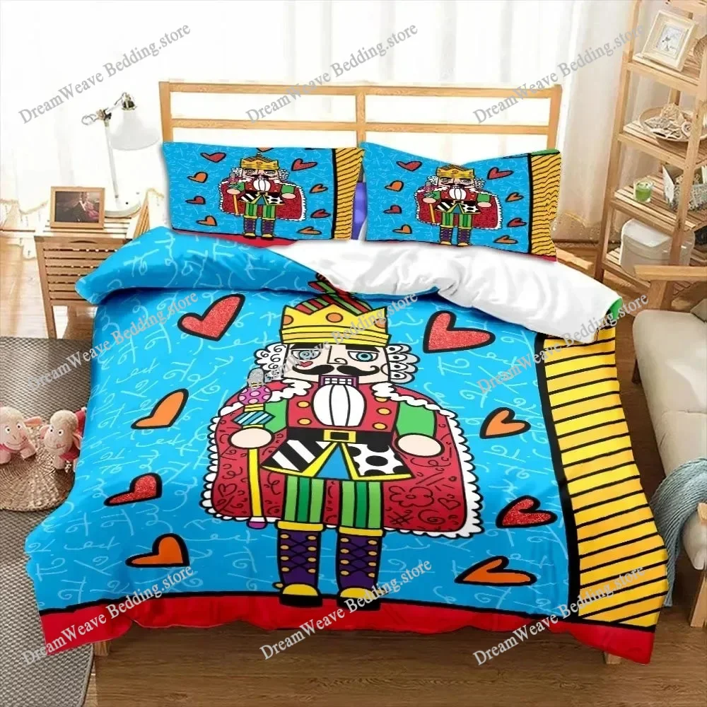 Nutcracker Duvet Cover Set Merry Christmas Gift Child Bedroom Polyester Bedding Set Decoration Queen King Size Bedding Sets
Nutcracker Duvet Cover Set Merry Christmas Gift Child Bedroom Polyester Bedding Set Decoration Queen King Size Bedding Sets