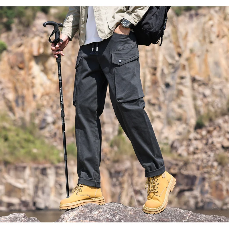 G26 Spring retro elastic waist American heavy outdoor straight tooling multi-pocket pants men wide casual all-matching
G26 Spring retro elastic waist American heavy outdoor straight tooling multi-pocket pants men wide casual all-matching