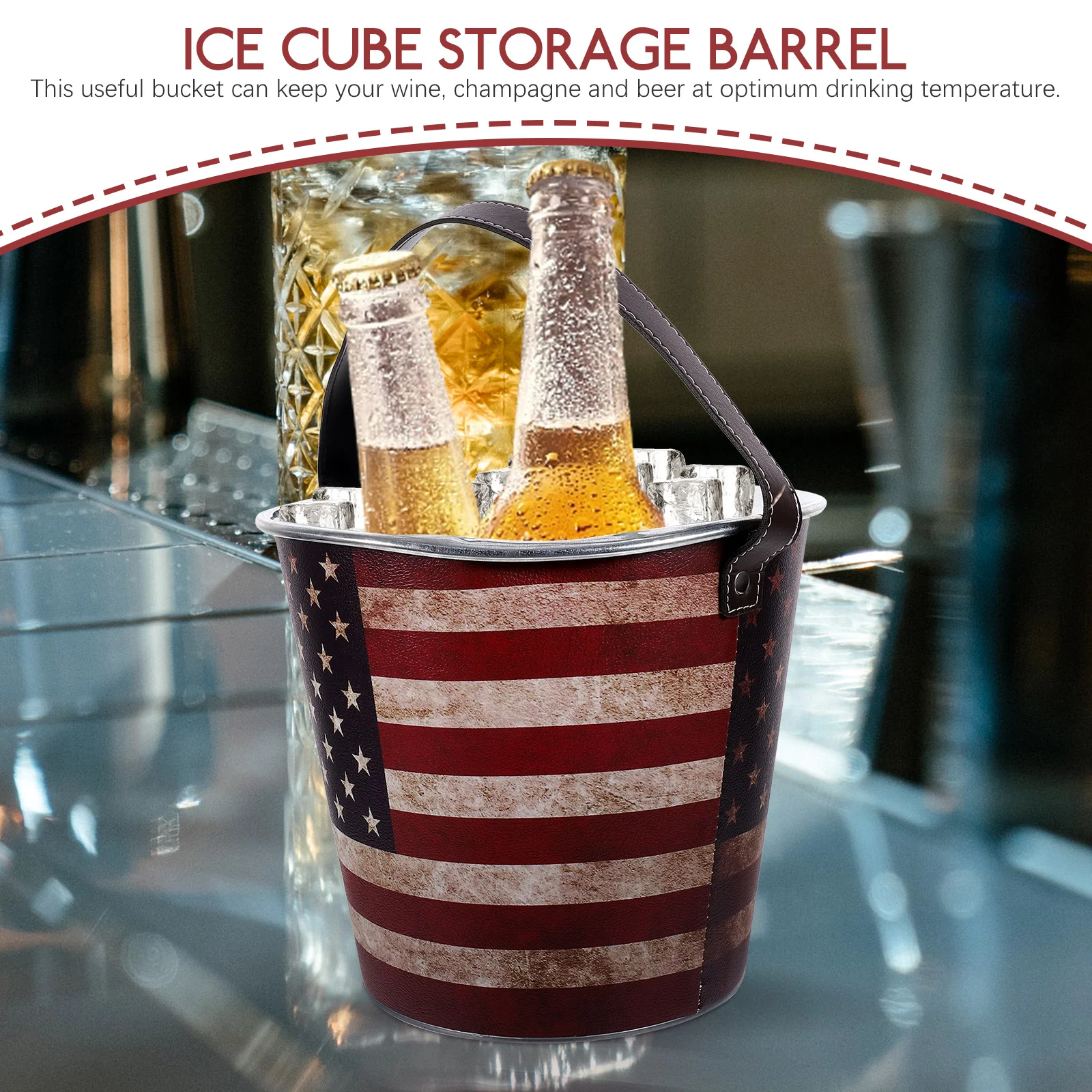 Ice Bucket Retro Decor Vintage Multi Functional Handheld Barrel Rustic Iron Standing
Ice Bucket Retro Decor Vintage Multi Functional Handheld Barrel Rustic Iron Standing