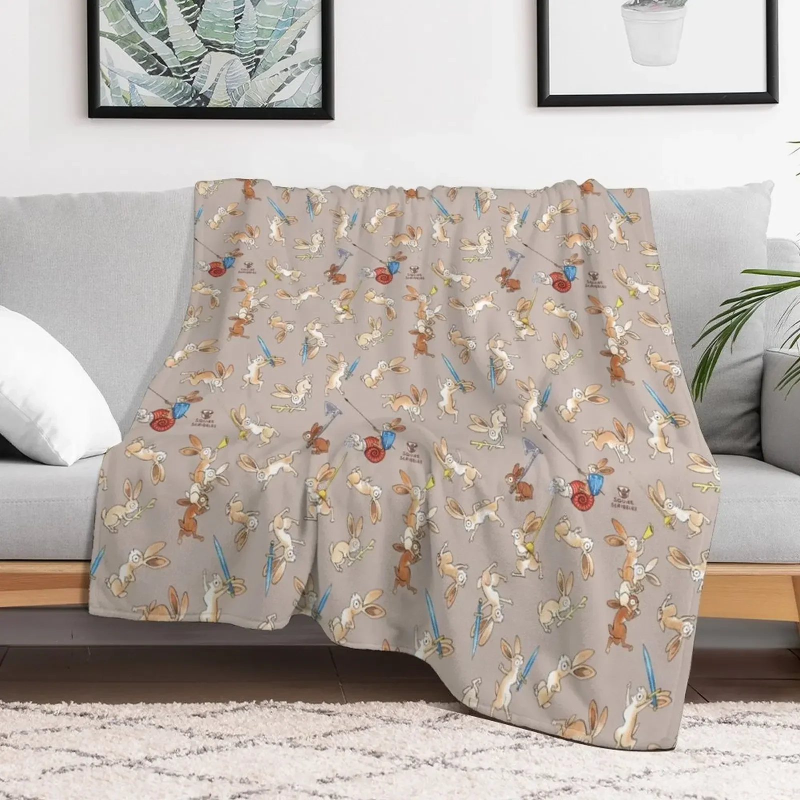 Medieval Rabbits - WARM GREY version Throw Blanket Sofa Luxury Throw For Baby Blankets
Medieval Rabbits - WARM GREY version Throw Blanket Sofa Luxury Throw For Baby Blankets