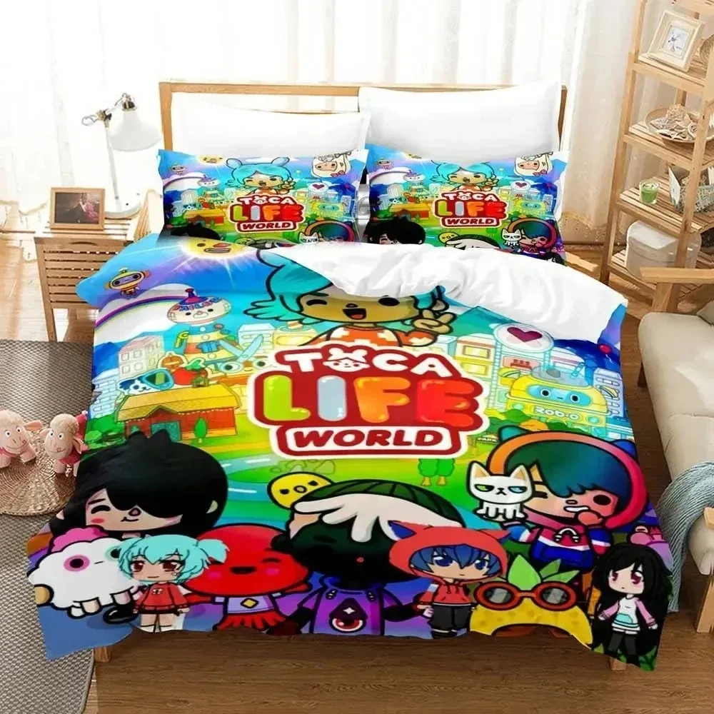 Cartoon Game Toca Life World Bedding Set Duvet Cover Bed Set Quilt Cover Pillowcase Comforter king Queen Size Boys Adult
Cartoon Game Toca Life World Bedding Set Duvet Cover Bed Set Quilt Cover Pillowcase Comforter king Queen Size Boys Adult