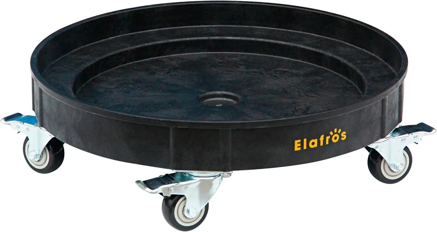 Heavy Duty Plastic Drum Dolly for 30/55 Gallon Barrels, 900 lb Capacity with Swivel Casters and Brake
Heavy Duty Plastic Drum Dolly for 30/55 Gallon Barrels, 900 lb Capacity with Swivel Casters and Brake