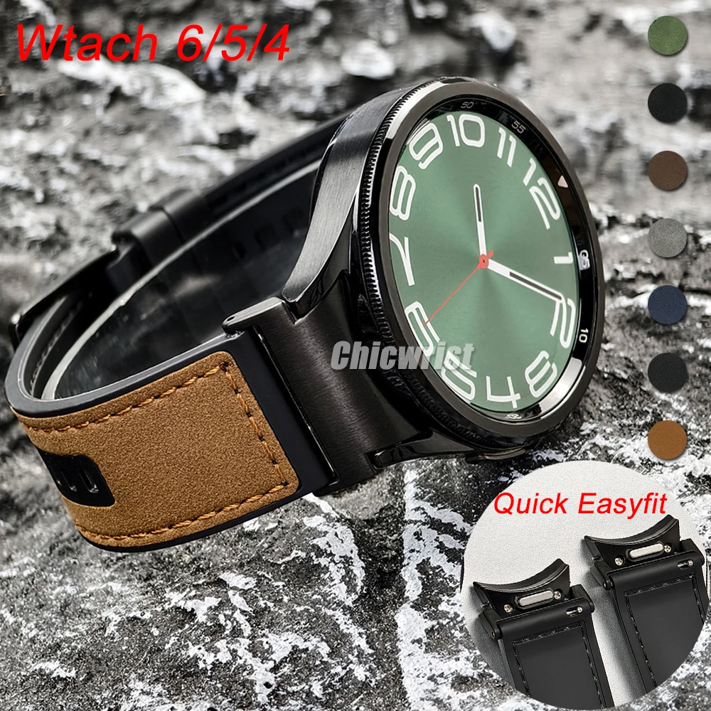 Silicone+Leather Strap For Samsung Galaxy Watch 6 5 Pro 40mm 44mm Band Watch6 4 Classic 47 43mm 46mm Replacement Correa Bracelet
Silicone+Leather Strap For Samsung Galaxy Watch 6 5 Pro 40mm 44mm Band Watch6 4 Classic 47 43mm 46mm Replacement Correa Bracelet