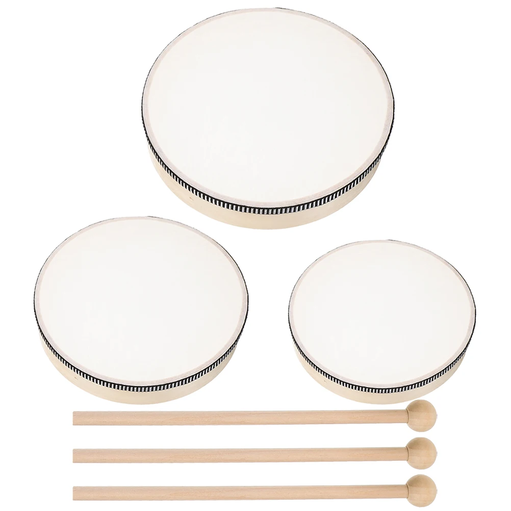 3pcs Hand Drum Teaching Aids 6inch 8inch 10inch Kids Musical Instruments Tambourine Frame Drum Percussion Adult Education Gift
3pcs Hand Drum Teaching Aids 6inch 8inch 10inch Kids Musical Instruments Tambourine Frame Drum Percussion Adult Education Gift